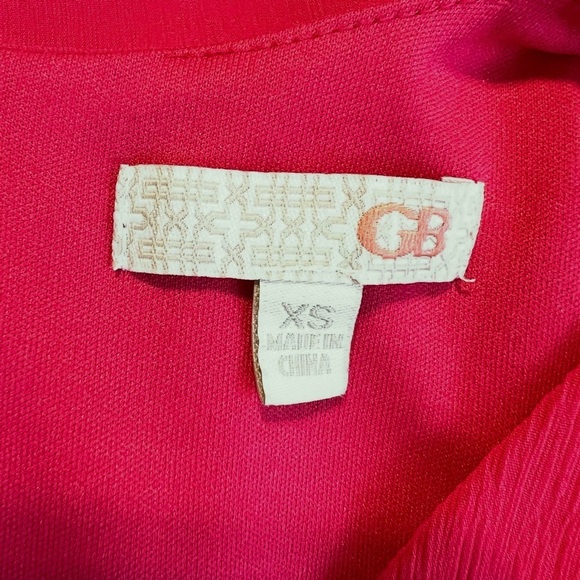 Gianni Bini Hot Pink Wrap Style Romper with Bow details at shoulders SZ XS - Picture 5 of 11